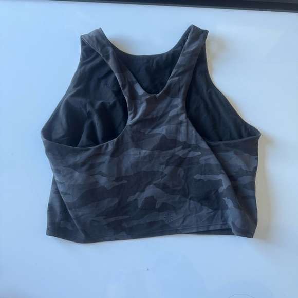 Athleta Camo Cropped Tank‎ Black Size Medium - Picture 2 of 4